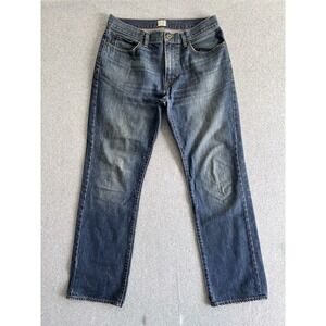 J Crew Vintage Slim Straight Jeans Mens 32x32 Blue Denim Cotton 5-Pockets